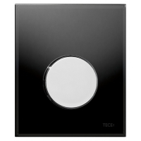 Кнопка смыва TECE Loop Urinal 9242656 черное стекло, кнопка хром